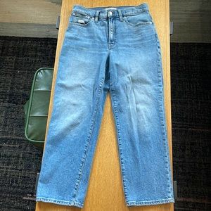 Madewell perfect vintage straight crop jean - 28p